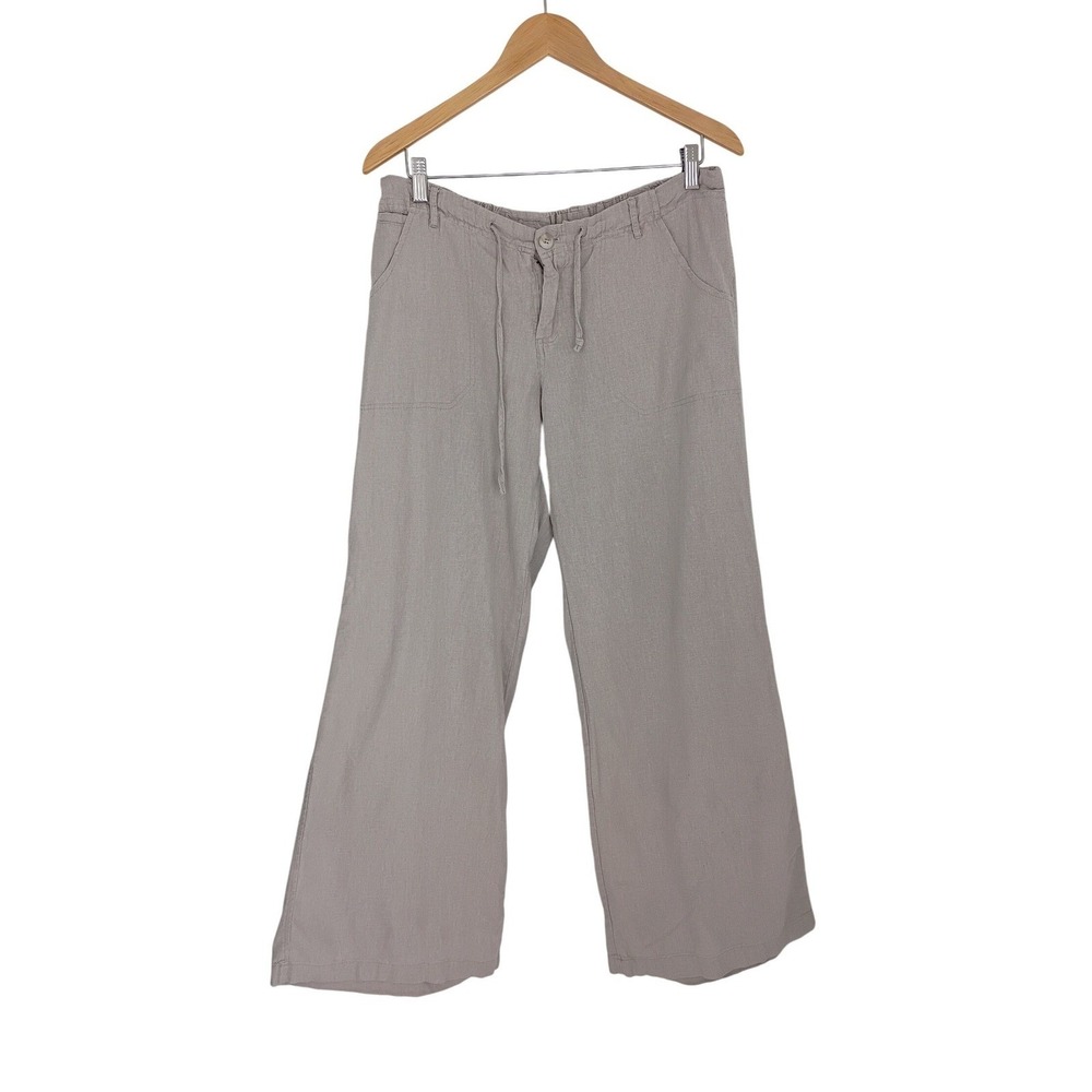 NATURAL ELEMENTS Linen Blend Drawstring Waist Wid… - image 6